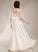 A-Line Beading Wedding Dresses V-neck With Wedding Nora Floor-Length Dress