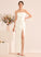 Dress Wedding Dresses Tess Split Sheath/Column With Floor-Length Wedding Sweetheart Front Ruffle