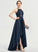 Sequins Satin With Asymmetrical Scoop Neck Prom Dresses A-Line Karina