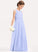 Chiffon A-Line Junior Bridesmaid Dresses Scoop Amari Floor-Length Neck