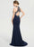 Neck Front Train Split With Sweep Scoop Jersey Prom Dresses Frida Sheath/Column Sequins Beading