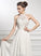 Scoop Chiffon Neck Floor-Length With Marissa A-Line Dress Beading Wedding Sequins Wedding Dresses