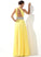 A-Line Beading Floor-Length With Diana Chiffon Prom Dresses One-Shoulder Ruffle