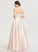 With Floor-Length Dress Ball-Gown/Princess Off-the-Shoulder Selah Wedding Dresses Wedding Sequins Satin