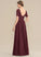 Silhouette A-Line Sequins Floor-Length Embellishment Length Fabric ScoopNeck Neckline Janelle Empire Waist A-Line/Princess