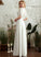 Wedding Dresses A-Line V-neck Dress Front Floor-Length Split Lace Wedding Gracelyn With