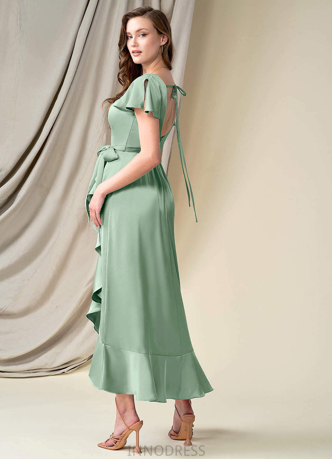 Rachel Floor Length Sleeveless A-Line/Princess Natural Waist Scoop Bridesmaid Dresses