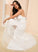 A-Line Wedding V-neck Dress Priscilla Wedding Dresses Ankle-Length
