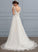 Sweep Beading Train Dress Bow(s) Organza With A-Line Wedding Dresses Wedding V-neck Karsyn