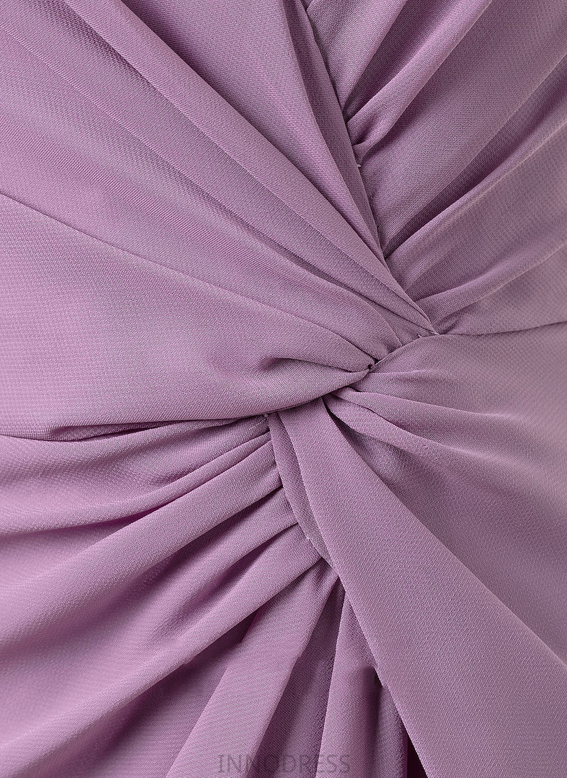 Length Neckline Floor-Length Silhouette Fabric A-Line V-neck Ruffle Embellishment SplitFront Damaris Floor Length