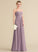 Length Sweetheart Fabric Neckline Ruffle Embellishment A-Line Floor-Length SplitFront Silhouette Barbara Natural Waist