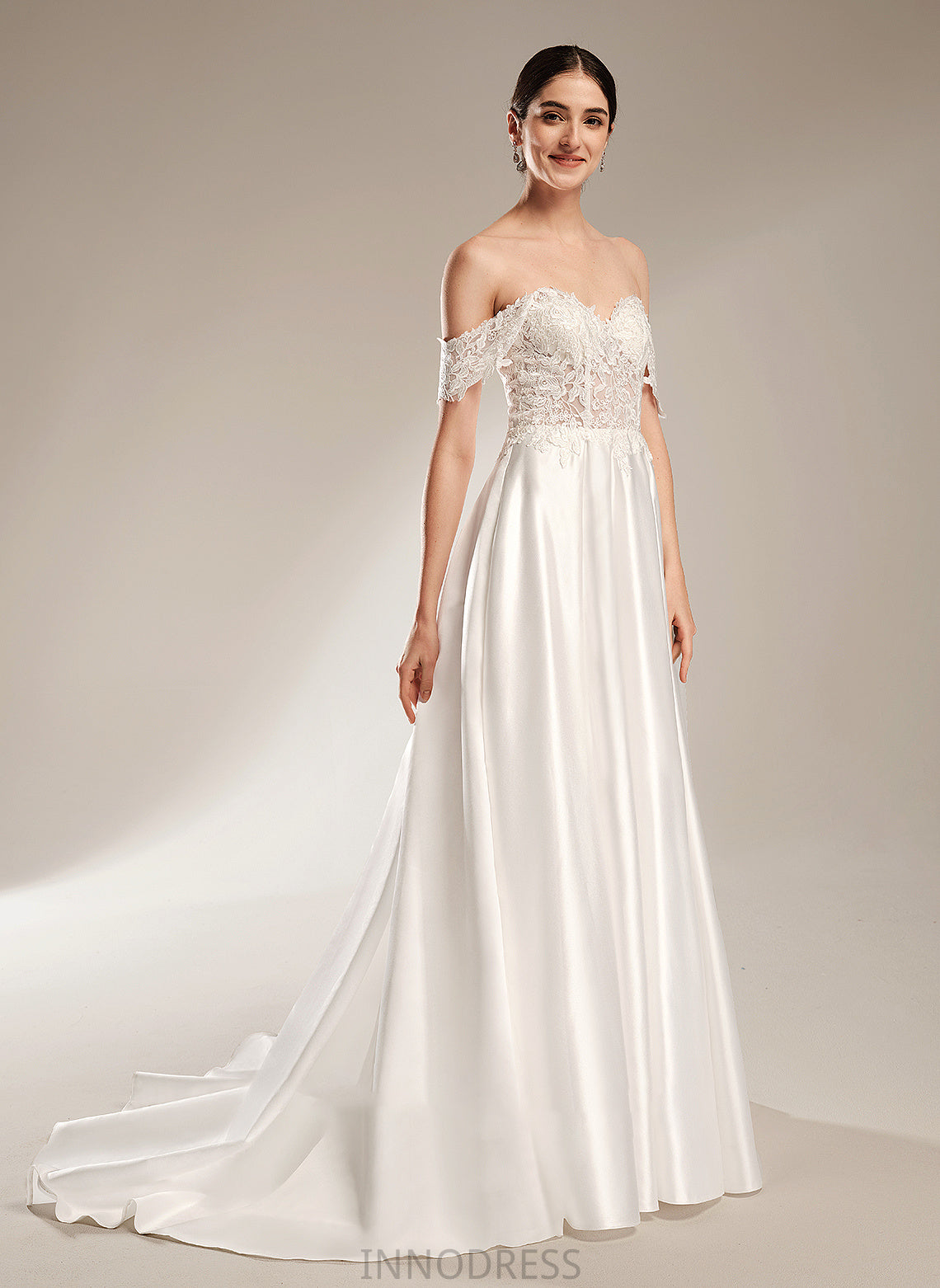 Chapel With Dress Wedding Dresses Sequins Train Sweetheart Yoselin Ball-Gown/Princess Wedding