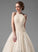 Wedding Dresses Dress Jillian With Halter Wedding Ball-Gown/Princess Train Tulle Beading Chapel Lace