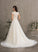 Wedding Tulle With Court Ball-Gown/Princess Zaniyah Sequins Dress Beading Wedding Dresses V-neck Train
