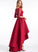 Sequins Silhouette Neckline Fabric Embellishment A-Line Asymmetrical Length ScoopNeck Shyla Knee Length Natural Waist