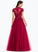 Hailie Sequins With Scoop Ball-Gown/Princess Prom Dresses Tulle Floor-Length Neck