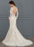 Wedding Dresses Gisselle Tulle With Trumpet/Mermaid Beading Court Train Wedding V-neck Dress