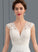 Wedding Chiffon Front Dress Wedding Dresses A-Line With Split Sweep Tia Train V-neck