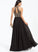 Christina High Sequins Floor-Length Prom Dresses A-Line Beading With Neck Chiffon