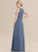Fabric Silhouette A-Line Length Neckline Embellishment ScoopNeck Floor-Length Ruffle Leilani V-Neck Natural Waist