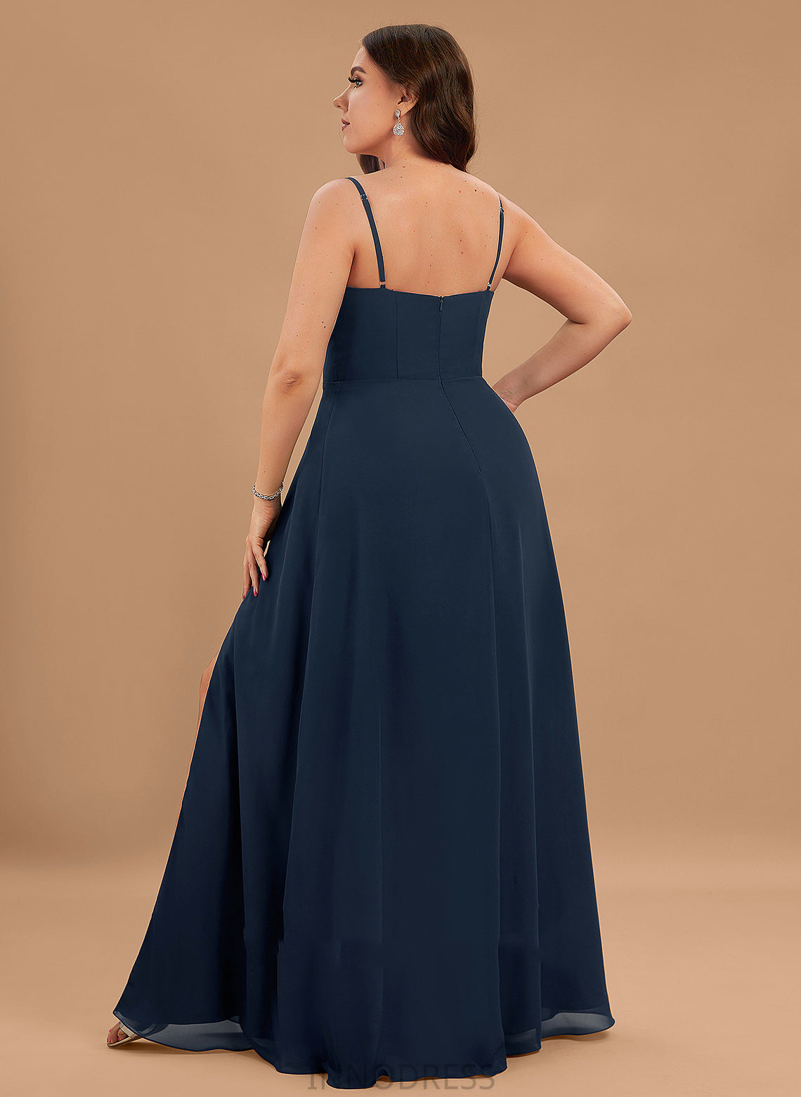 Fabric Floor-Length Silhouette A-Line SquareNeckline SplitFront Length Embellishment Neckline Adalynn Tea Length Natural Waist Bridesmaid Dresses