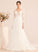 A-Line Wedding Dress V-neck Chloe Beading Court With Train Wedding Dresses Sequins