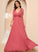 V-neck Prom Dresses A-Line With Bow(s) Myla Ankle-Length