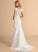 Tulle V-neck Trumpet/Mermaid Train Sequins Wedding Dresses Beading Wedding Court Raegan Lace With Dress