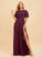 Ruffle Floor-Length Fabric Neckline Length Silhouette ScoopNeck A-Line Embellishment SplitFront Jadyn High Low Bridesmaid Dresses