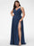 Prom Dresses Floor-Length A-Line Lisa V-neck Split Front With