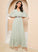 Sequins Fabric A-Line Silhouette Embellishment Neckline V-neck Ankle-Length Length Jaylynn Floor Length A-Line/Princess