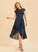 Lace Embellishment Neckline ScoopNeck Length Asymmetrical Fabric A-Line Silhouette Allyson A-Line/Princess Sleeveless Bridesmaid Dresses