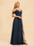 Silhouette Neckline SplitFront Floor-Length Length Embellishment V-neck Fabric A-Line Liz Sleeveless A-Line/Princess Bridesmaid Dresses