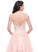 Prom Dresses Lace Appliques Kailyn Tulle Sequins Floor-Length Ball-Gown/Princess With Neck Beading Scoop