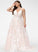 Wedding Train With Wedding Dresses Dress Beading Ball-Gown/Princess Court Heidi Tulle Lace Pockets V-neck