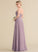 Length Sweetheart Fabric Neckline Ruffle Embellishment A-Line Floor-Length SplitFront Silhouette Barbara Natural Waist