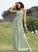 Neckline Silhouette Floor-Length Embellishment Fabric V-neck Length Ruffle A-Line Martha One Shoulder Natural Waist