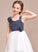 Ruffle Floor-Length A-Line Paityn Tulle Junior Bridesmaid Dresses Sweetheart Chiffon With Flower(s)