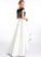 Satin Scoop Wedding Dresses Dress Ball-Gown/Princess Hayden Neck Wedding Asymmetrical