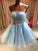 Sky Blue Kara Homecoming Dresses Beading Sexy Party Dress 10120