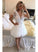 White Lace Homecoming Dresses Elsie Short Short Sleeves V Neck Beaded Top 11578