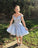 Beautiful Off The Shoulder Light Blue Homecoming Dresses Jaelyn A Line Short With Appliques 11976
