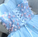 Light Blue Sweetheart Short Handmade Party Homecoming Dresses Marian Dress Blue Flowers 13080