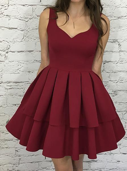 Homecoming Dresses Shannon Excellent Simple Short Burgundy 138