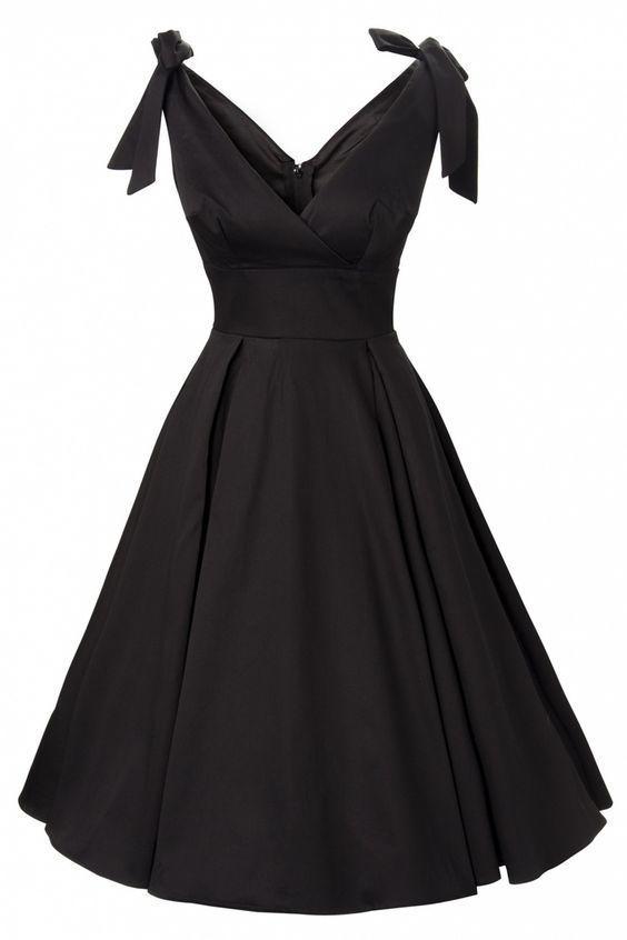Homecoming Dresses Kyla Black Short V Neck 13965
