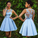 Sky Blue Sexy Homecoming Dresses Lace Louisa 160