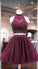 Burgundy Two Piece Beading Stylish Short Tulle Party Gowns Homecoming Dresses Gemma 1630