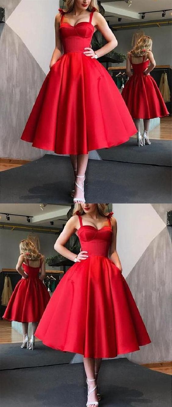Red Brooklyn Homecoming Dresses Simple Short 173