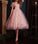 Tulle Homecoming Dresses Pink Celeste Tea Length 17864