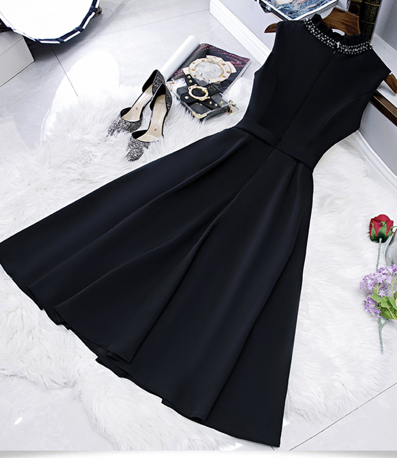 BLACK A LINE Camille Homecoming Dresses SHORT 18257